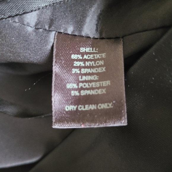 white house black market cocktail dress black draped size 4 - Picture 6 of 6